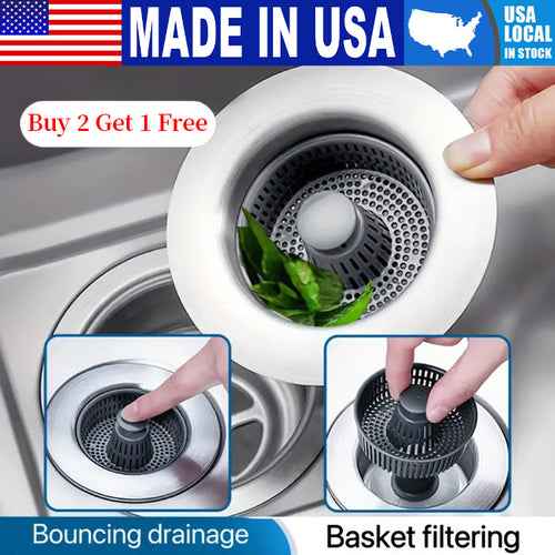 🔥Last Day Promotion 50% OFF♻️♻️♻️New Upgraded 3-in-1 Design Sink Elastic Core Sewer Filter