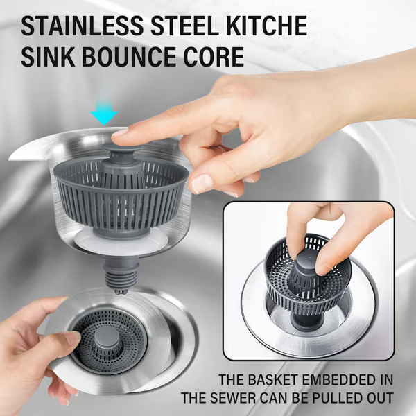 🔥Last Day Promotion 50% OFF♻️♻️♻️New Upgraded 3-in-1 Design Sink Elastic Core Sewer Filter